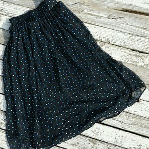 Picture Me cute Flouncy skirt. Swing skirt w/ dots